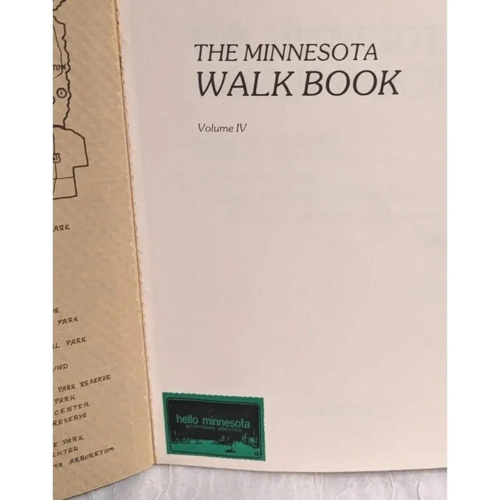 Minnesota Walk Book Guide 1978 Hiking Cross Country Skiing Buchanan Metro Vtg